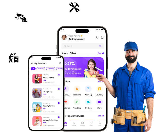 Handyman App Development Company in Dubai | EmizenTech